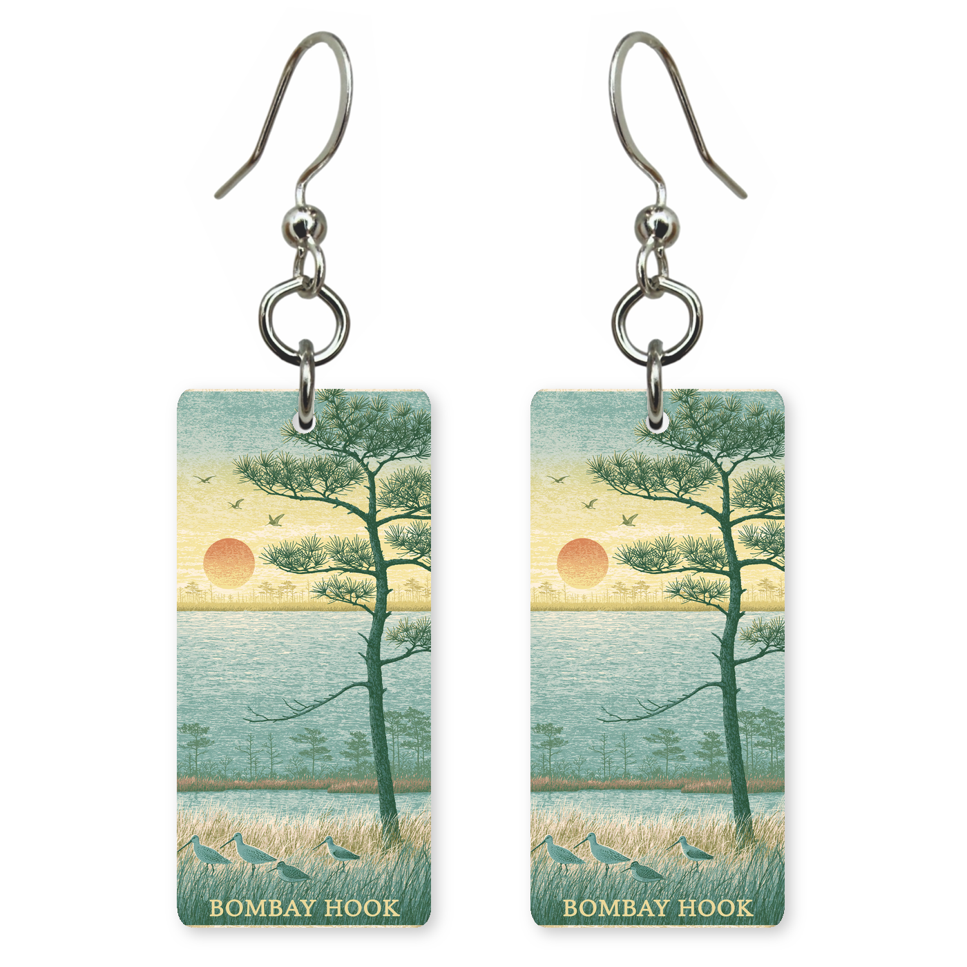 She's Choosing Delaware Earrings | Bombay Hook Marsh