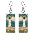 She's Choosing Delaware Earrings | Windswept Lighthouse Gulls