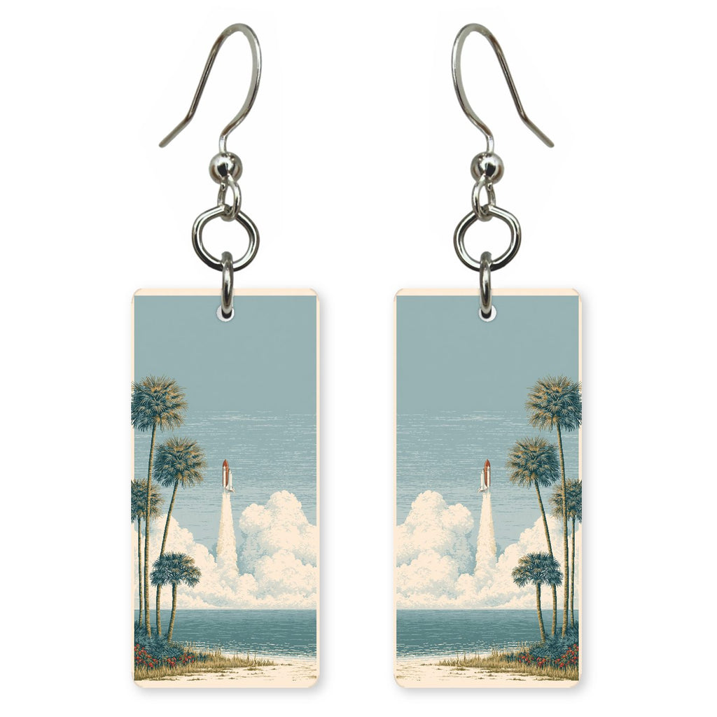 Cape Canaveral Launch — She's Choosing earrings, shown as a pair