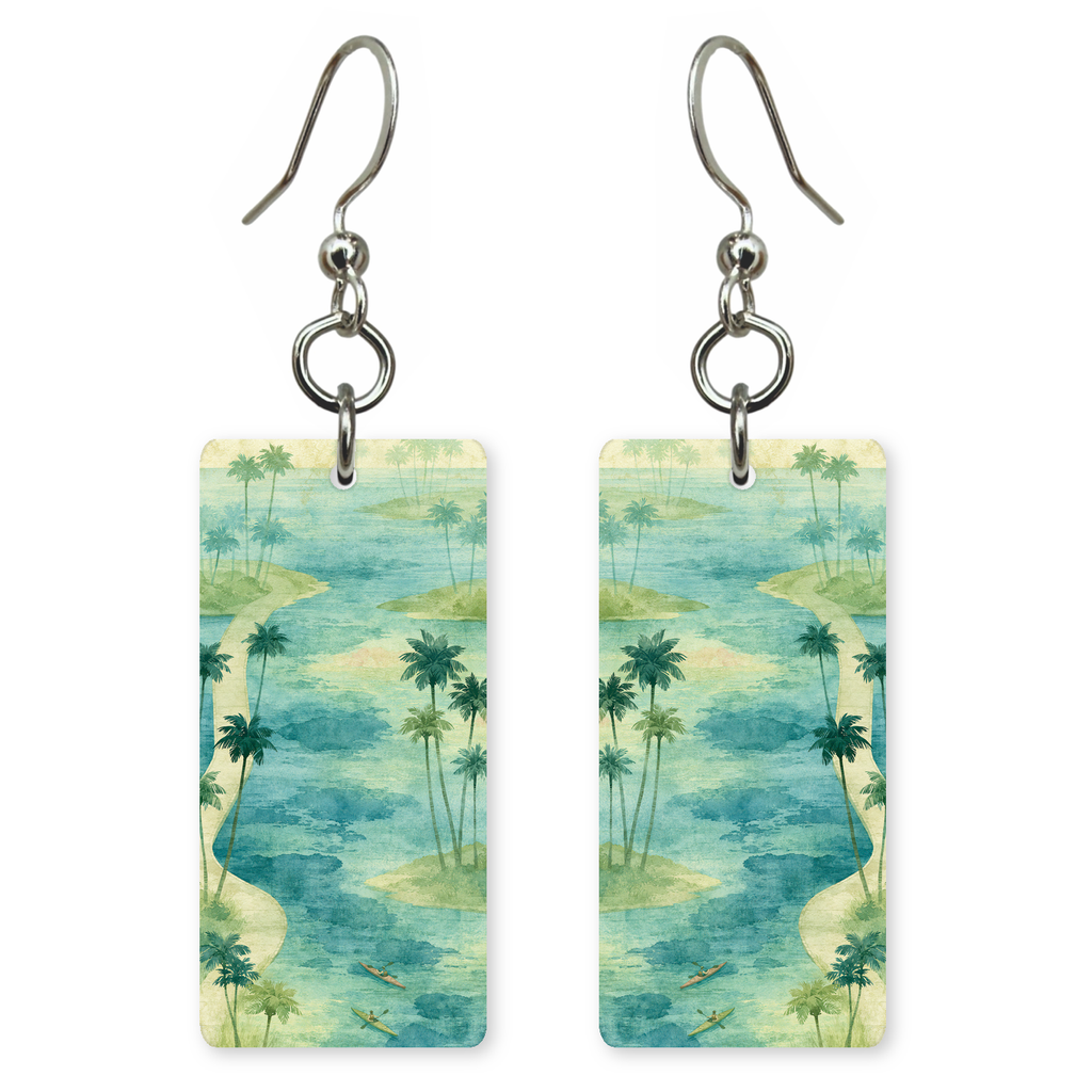 She's Choosing Florida Earrings | Island Kayak Causeway