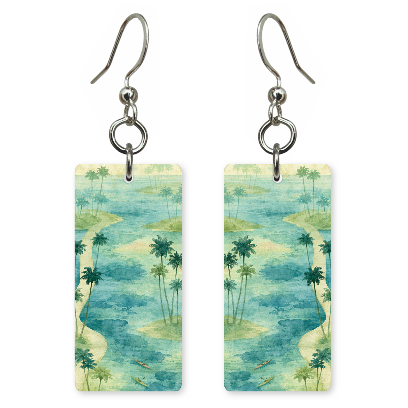 She's Choosing Florida Earrings | Island Kayak Causeway