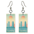 She's Choosing Florida Earrings | Tampa Skyline Sun