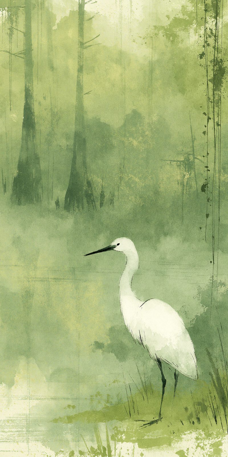 She's Choosing Florida Earrings | Misty Cypress Egret