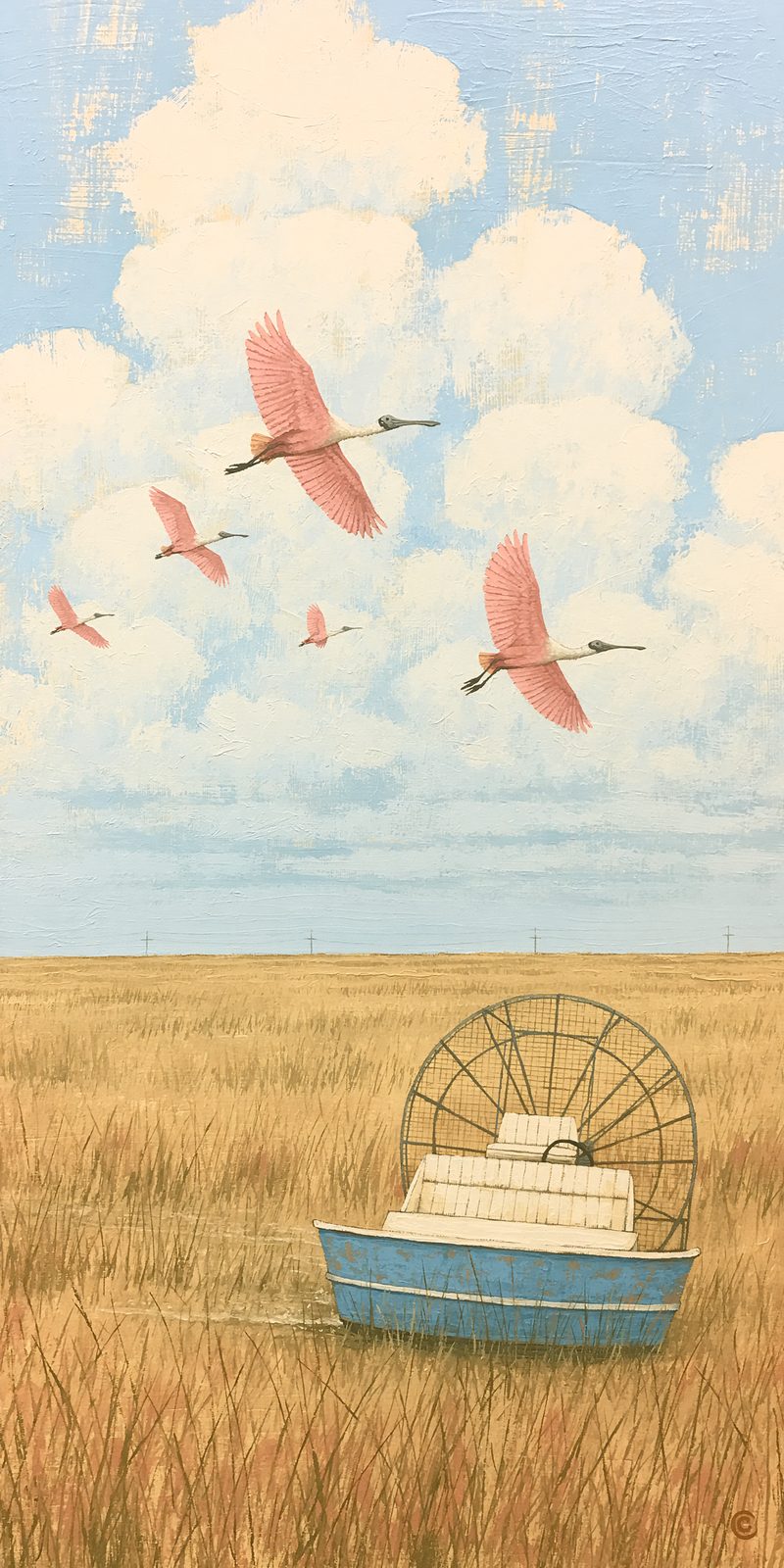 She's Choosing Florida Earrings | Roseate Spoonbill Airboat