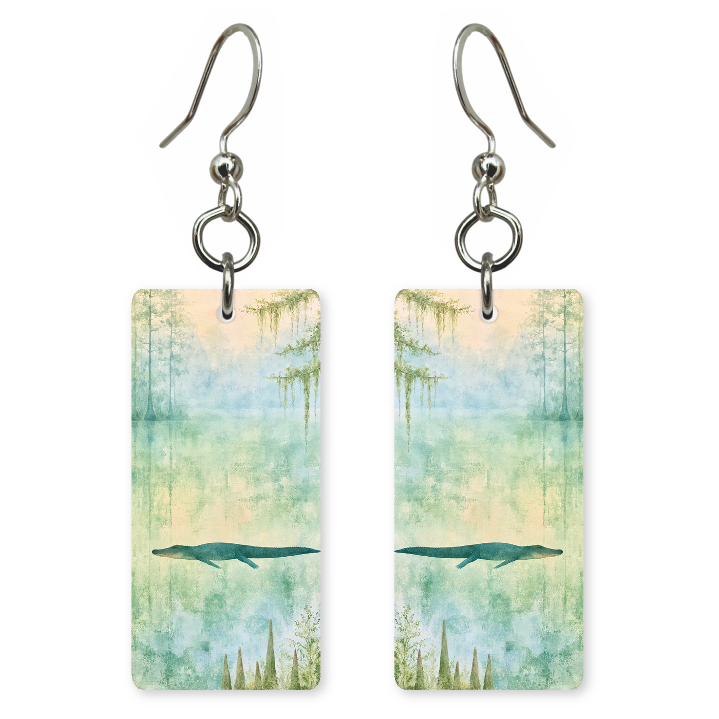 She's Choosing Florida Earrings | Misty Cypress Gator