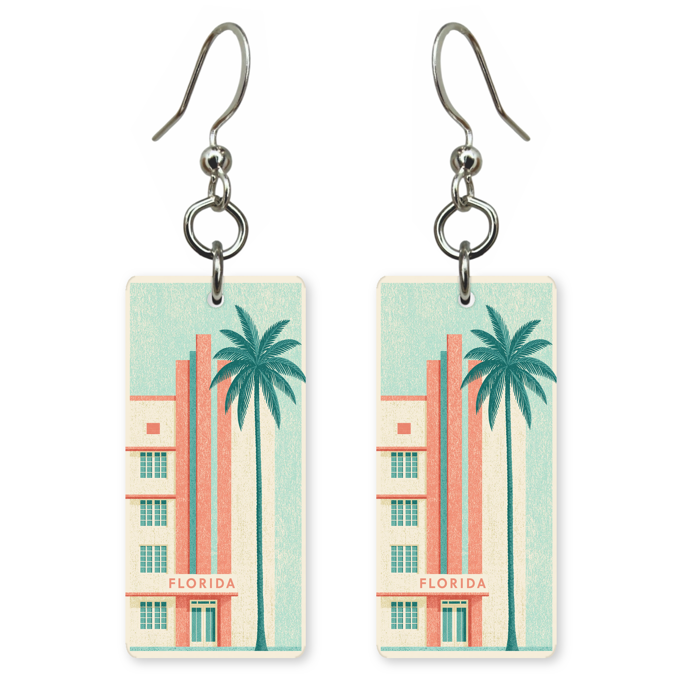 She's Choosing Florida Earrings | Art Deco Miami