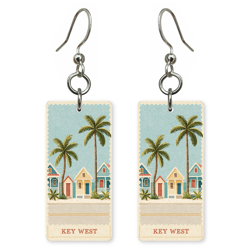 She's Choosing Florida Earrings | Key West Conch Houses