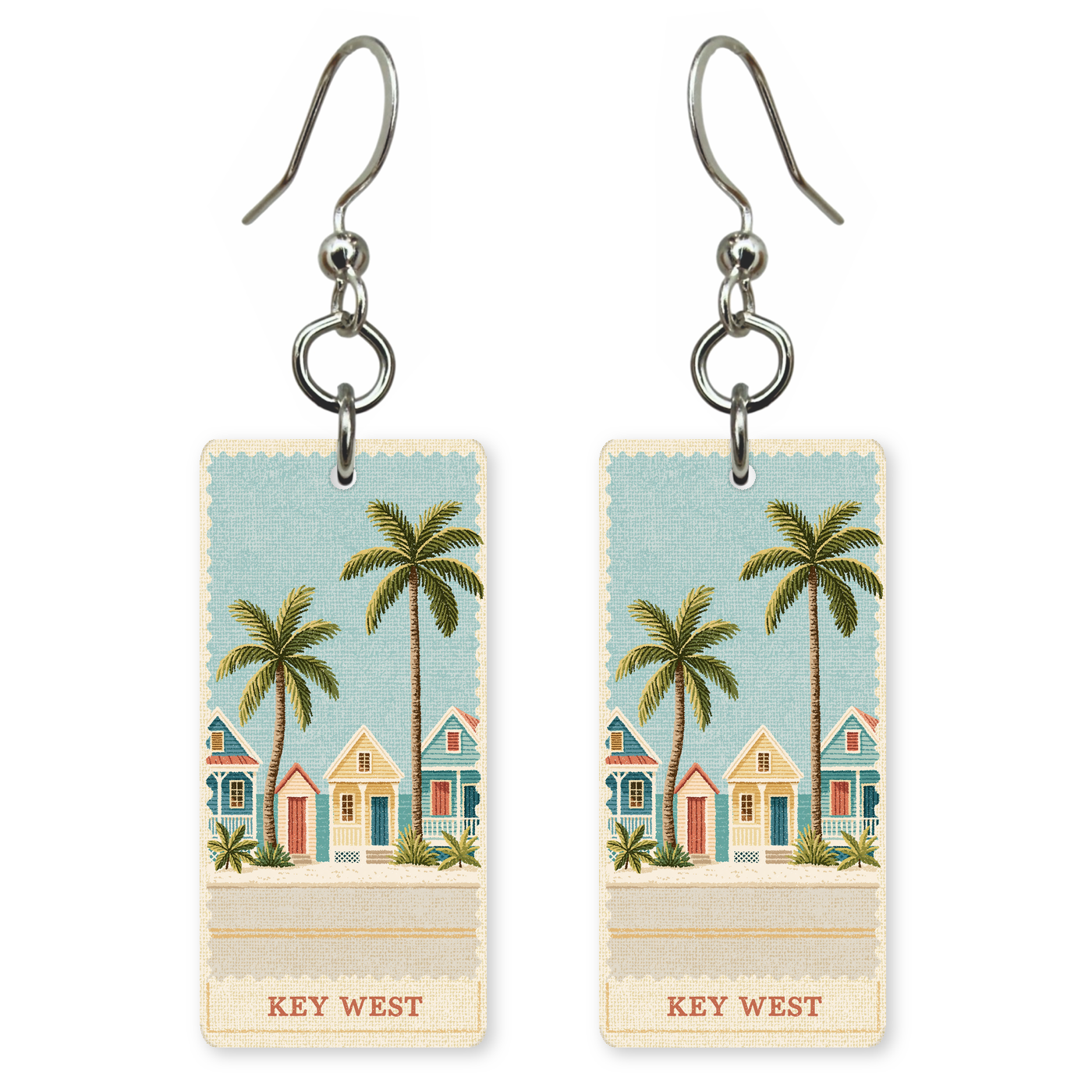 She's Choosing Florida Earrings | Key West Conch Houses