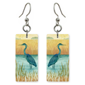 She's Choosing Florida Earrings | Great Blue Heron Reeds