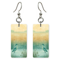 She's Choosing Florida Earrings | Marsh Heron Cattails