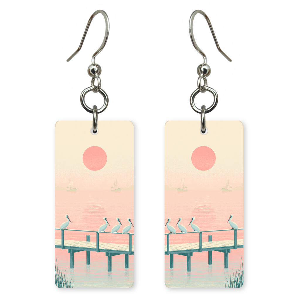 She's Choosing Florida Earrings | Pink Pelican Pier