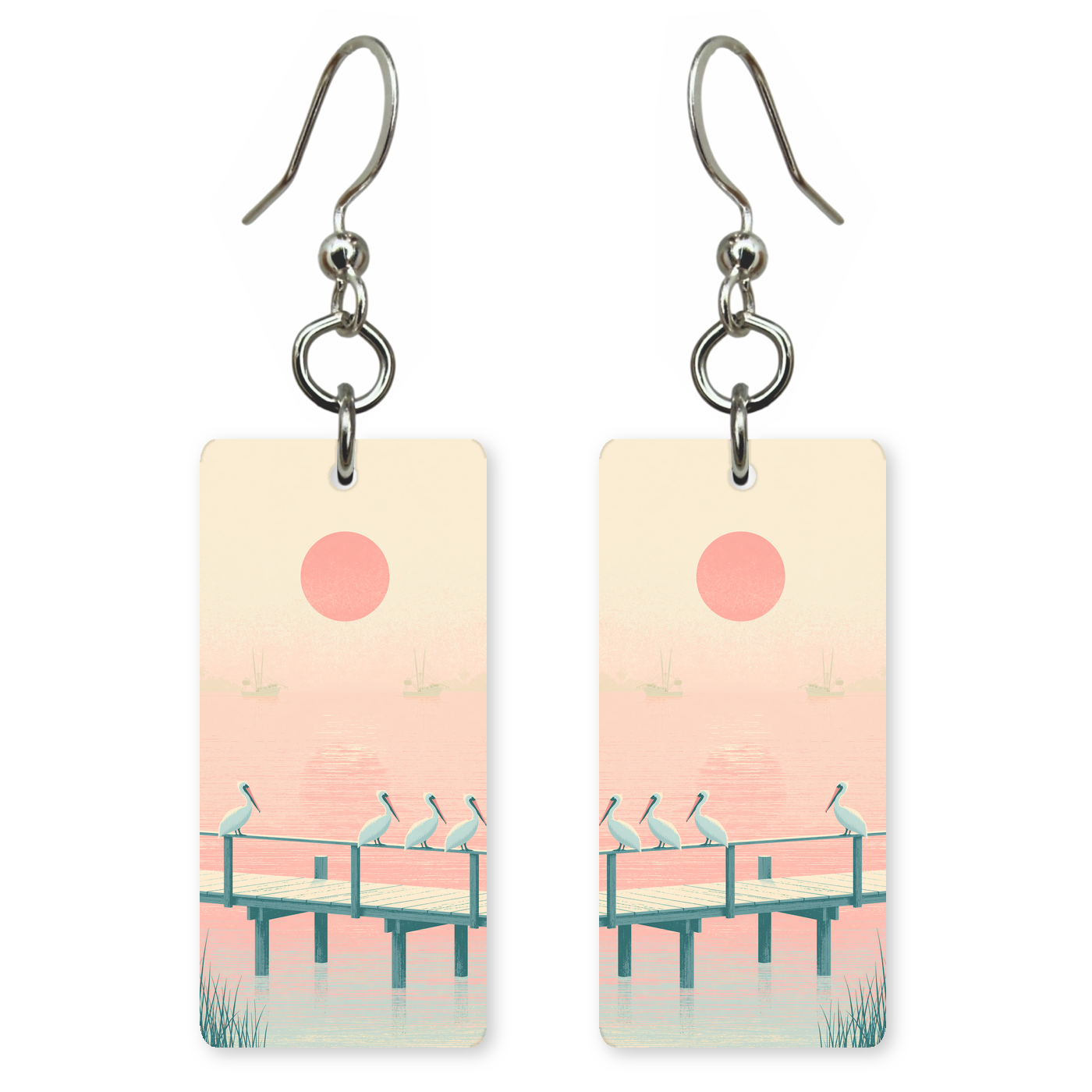 She's Choosing Florida Earrings | Pink Pelican Pier