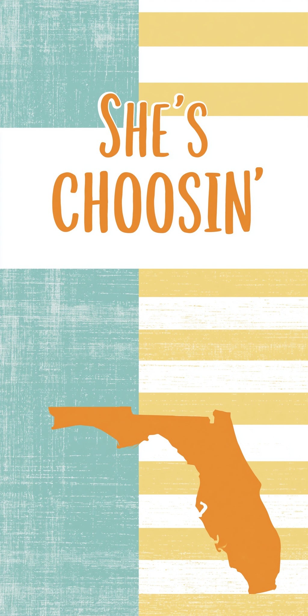 Orange Stripe Silhouette — full design art