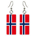 She's Choosing Country Earrings | Norway Flag | SCC6