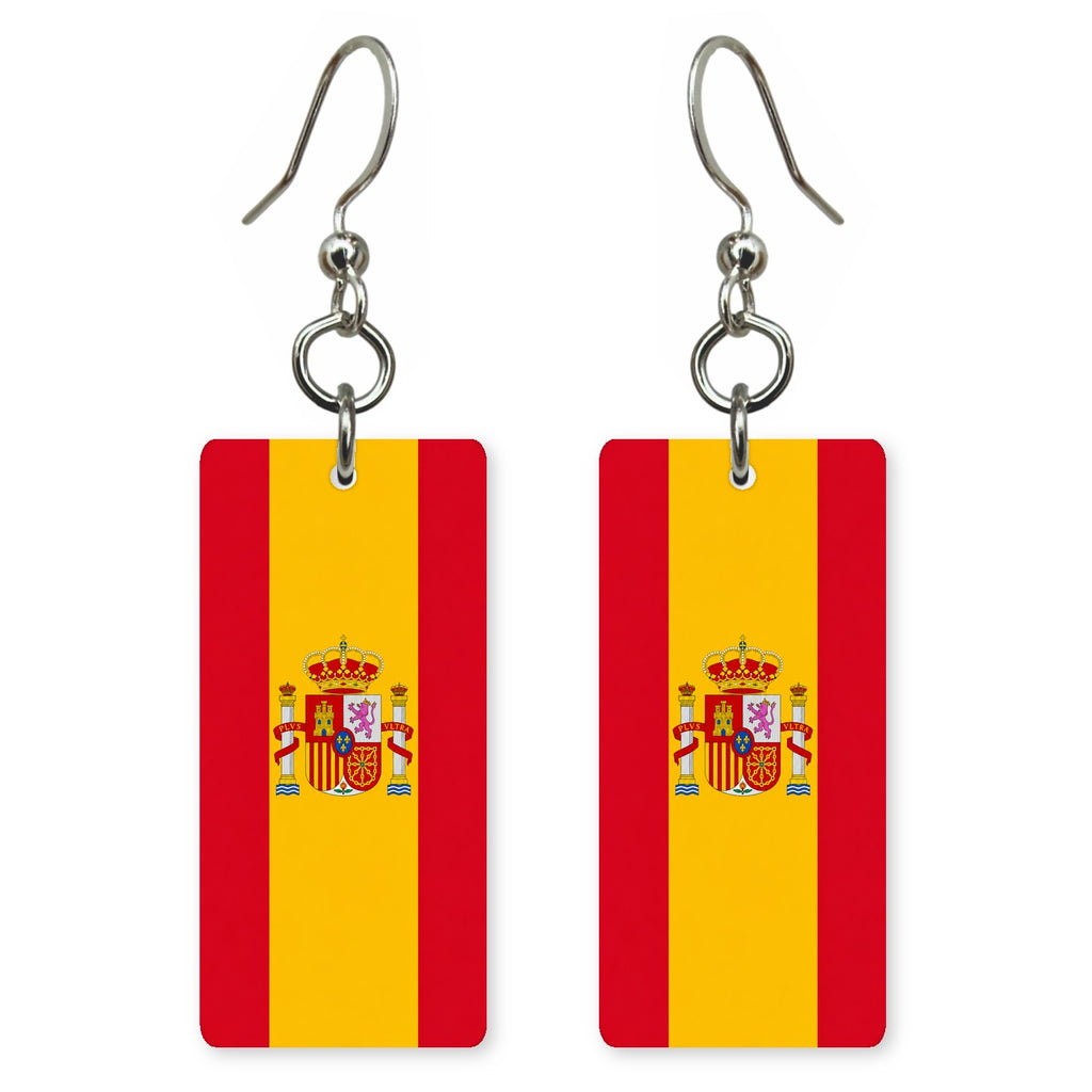 She's Choosing Country Earrings | Spain Flag | SCC7