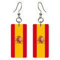 She's Choosing Country Earrings | Spain Flag | SCC7