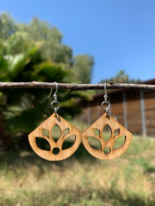 Lotus Bamboo Earrings #962