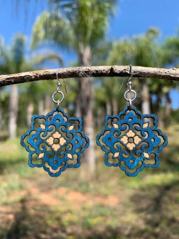 Lace Flower Earrings #1674