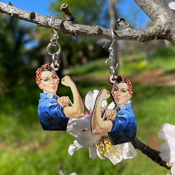 Rosie the Riveter Earrings #1678