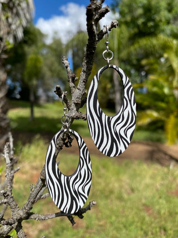 Zebra Print Earrings # T140