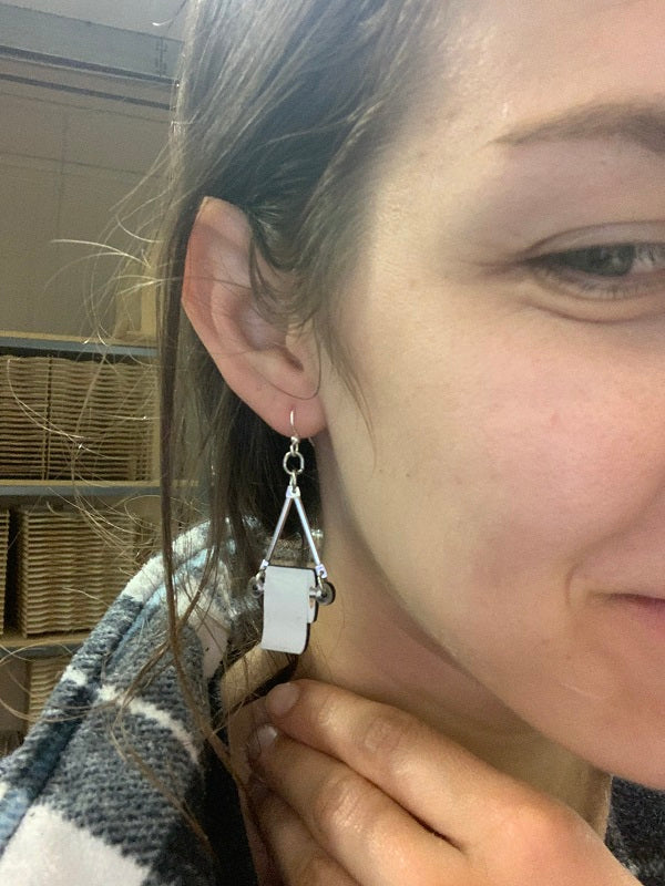 Toilet Paper Earrings # T147
