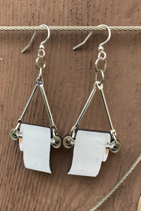 Toilet Paper Earrings # T147