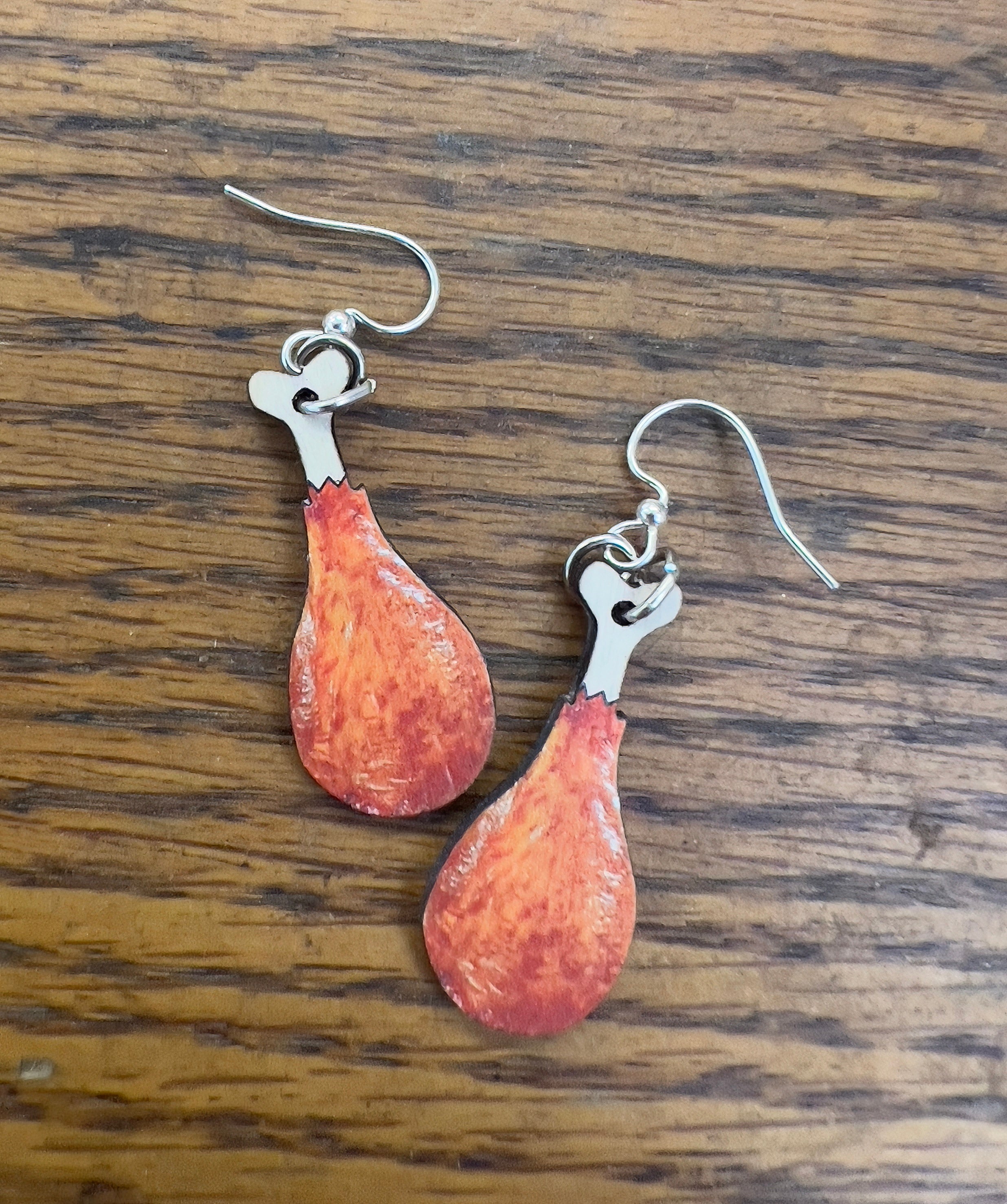 Turkey Leg Earrings  #T256