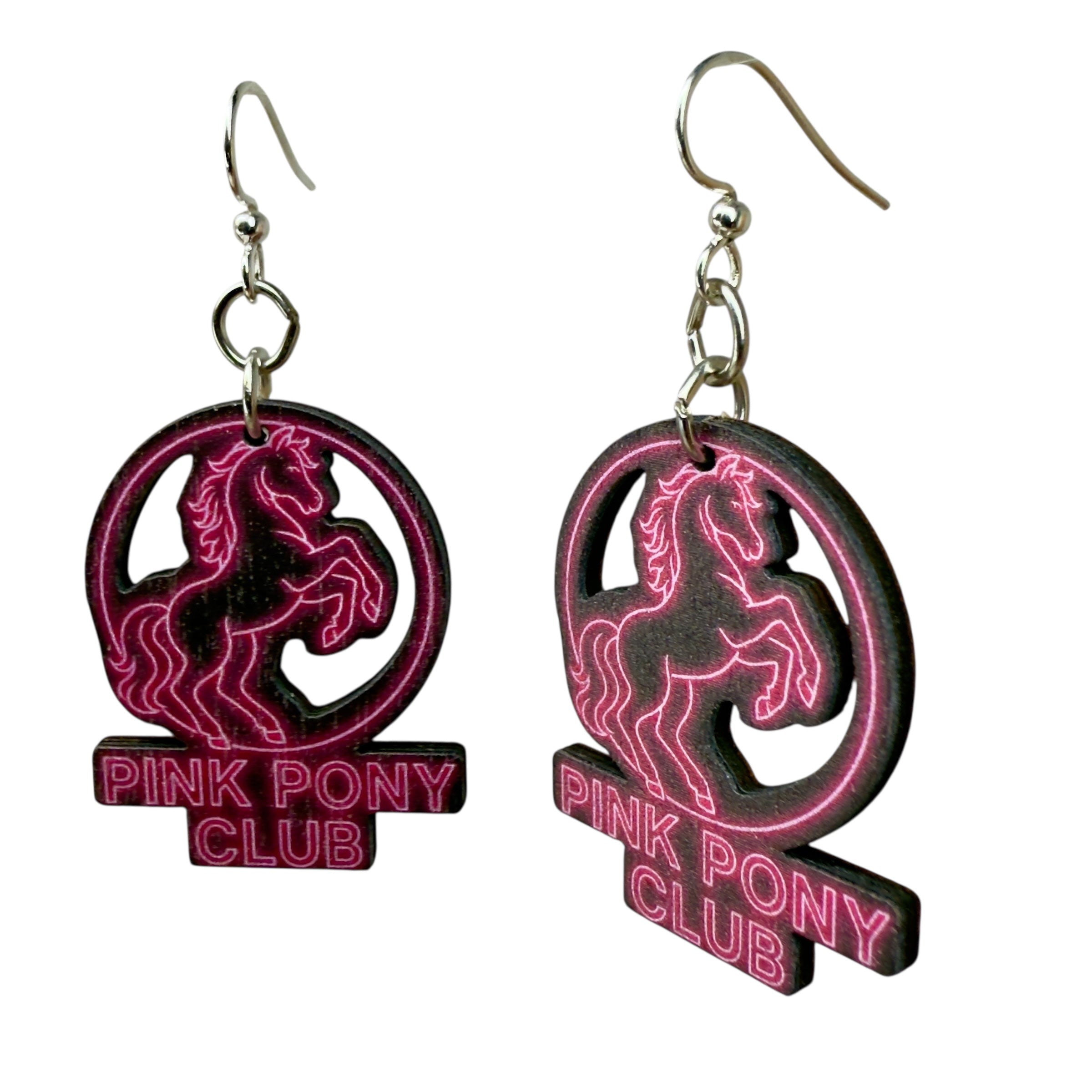 Pink Pony Show Earrings # T273