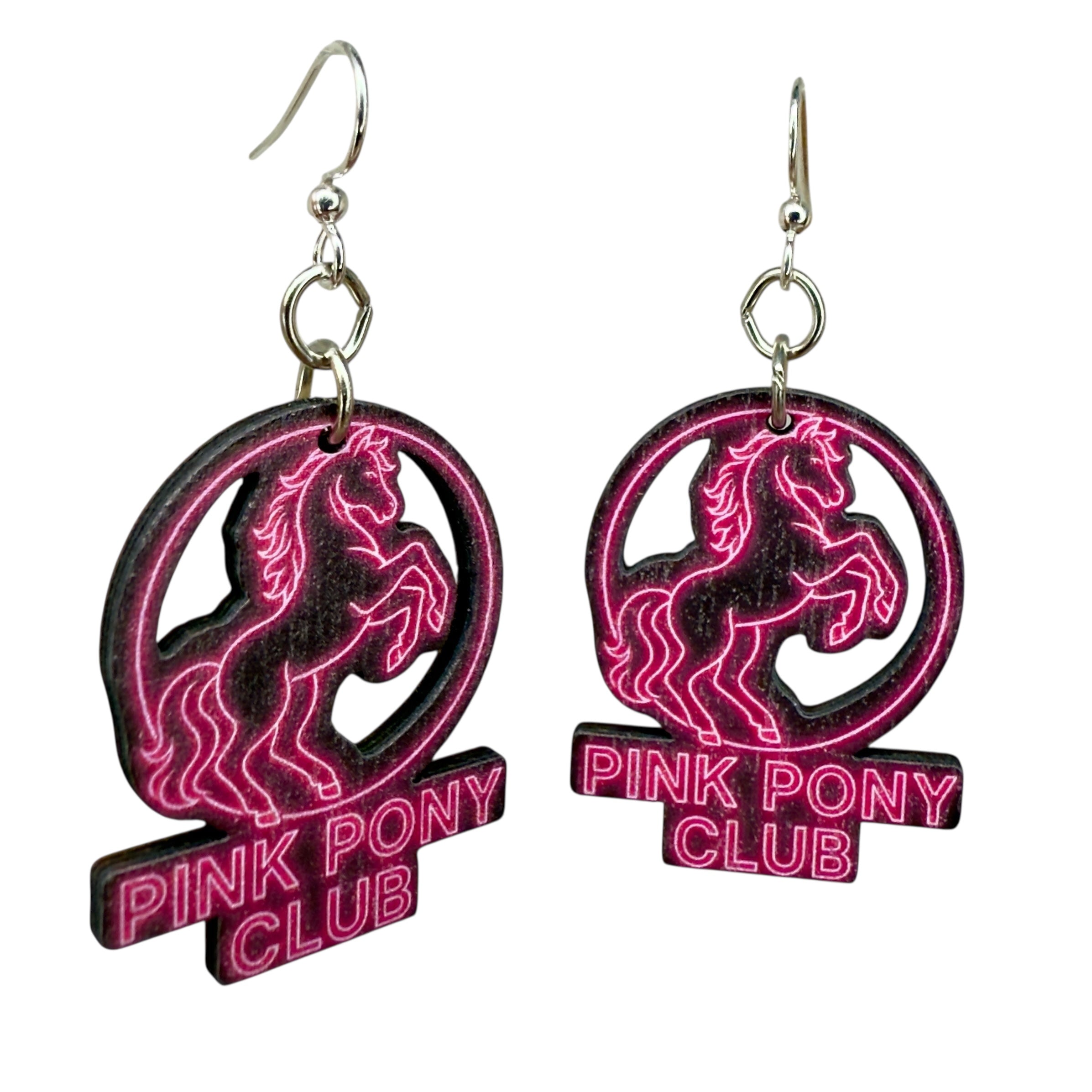 Pink Pony Show Earrings # T273
