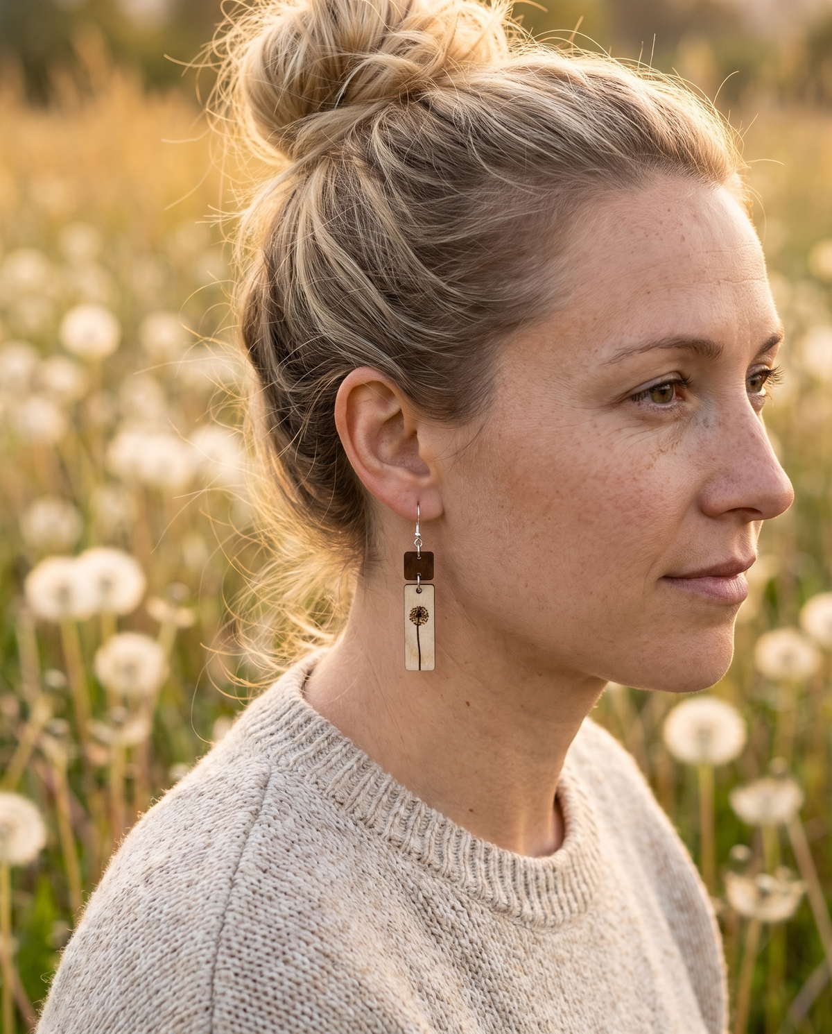 Dandy Dangle Earrings #218 shown on model