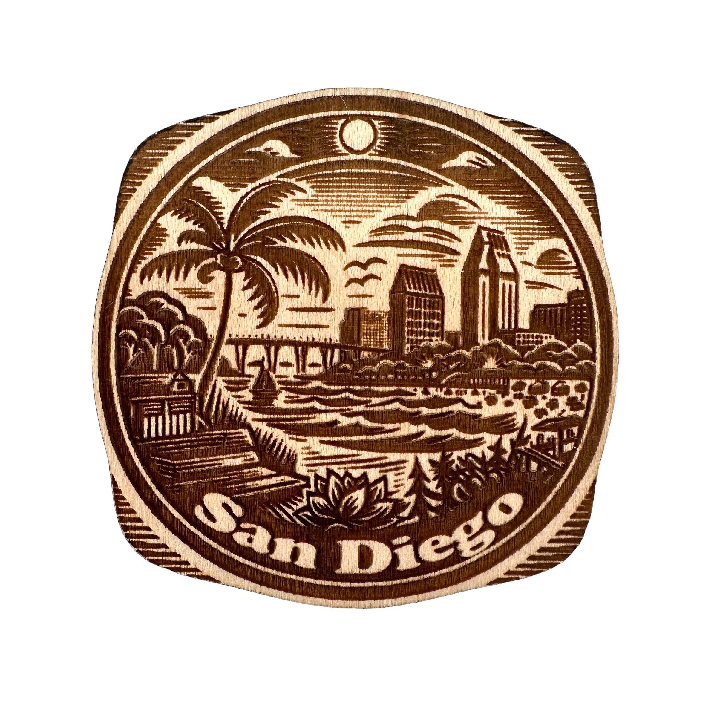San Diego American Maple Magnet #MM500