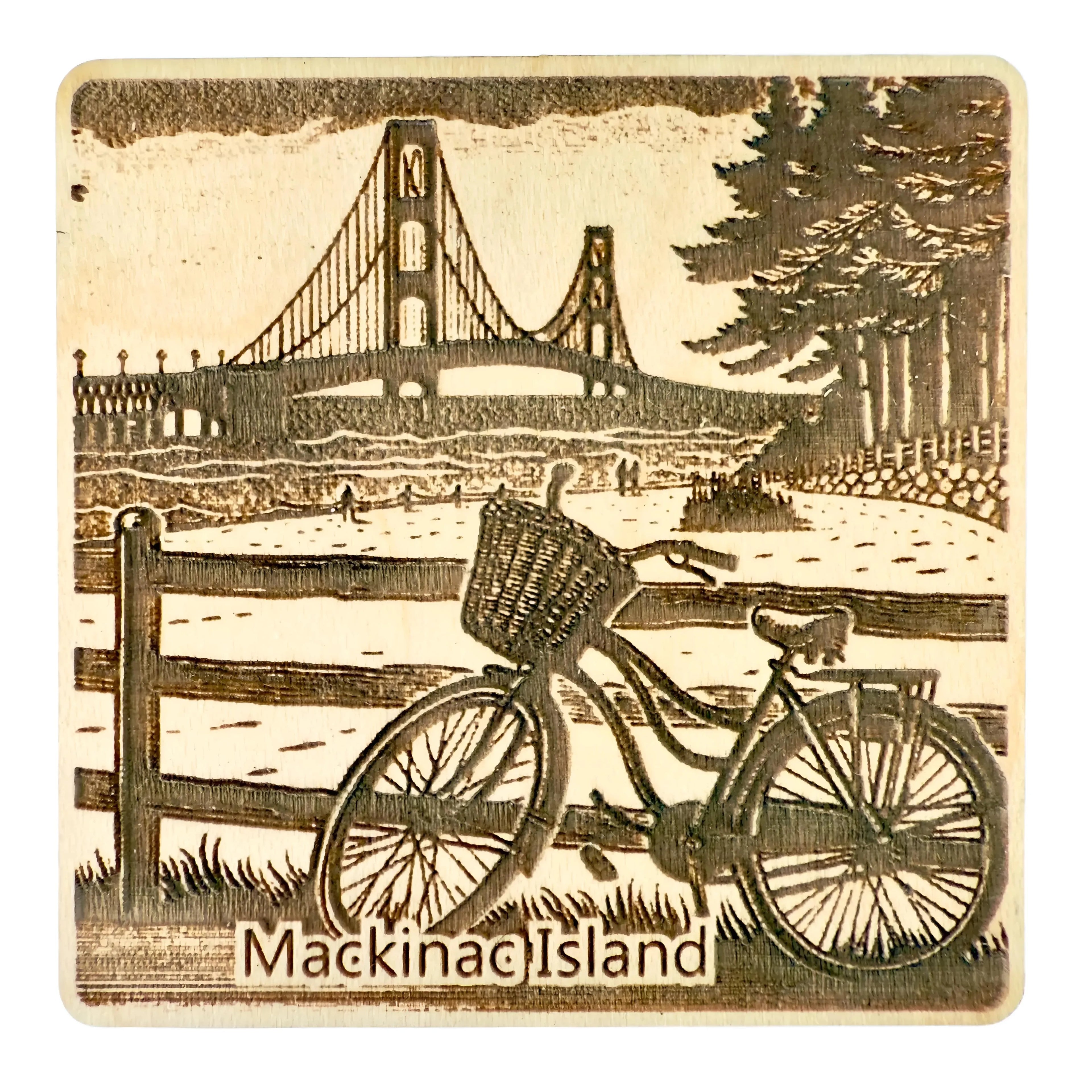 Mackinac Island Maple Magnet  #MM512