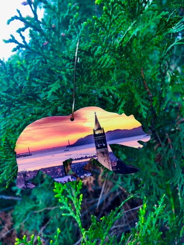 CA Bear Ornament #S984