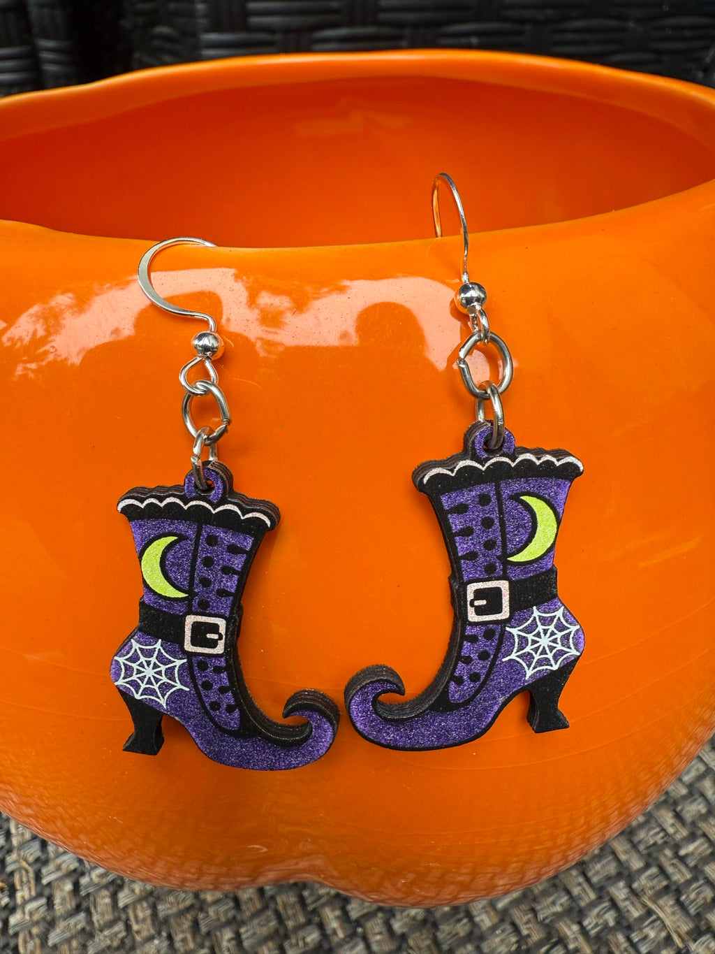 Witch Boot Earrings #1873