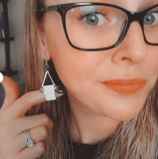 Toilet Paper Earrings # T147