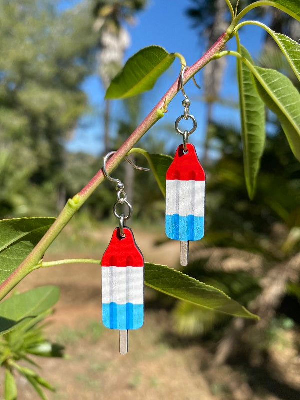 4th of July Popsicle Earrings #1711