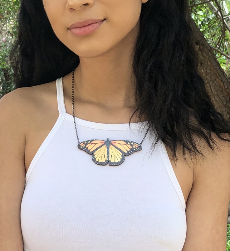 Monarch Butterfly Necklace : r/nightcafe