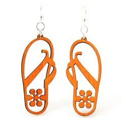 Tangerine Flip Flop Earrings