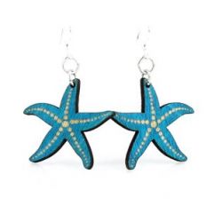 Aqua Marine Starfish Earrings