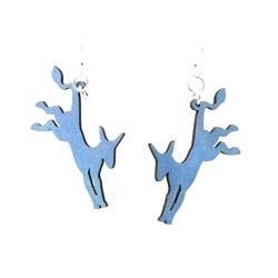 Democratic donkey wood earrings