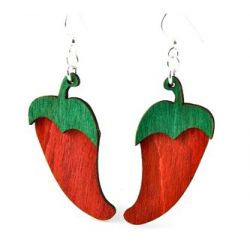pepper wood earrings