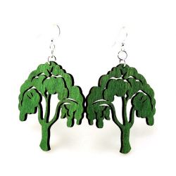 Tree of life wood earrings