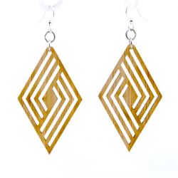 992 rhombus bamboo earrings