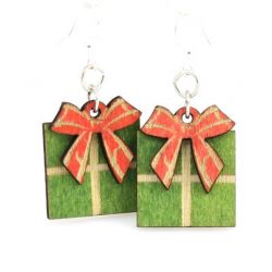 gift box wood earrings