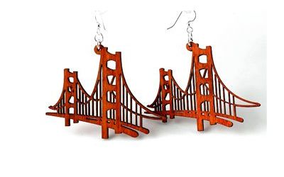Golden Gate Bridge EARRINGS # 1302