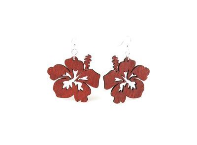 Hibiscus Earrings # 1085