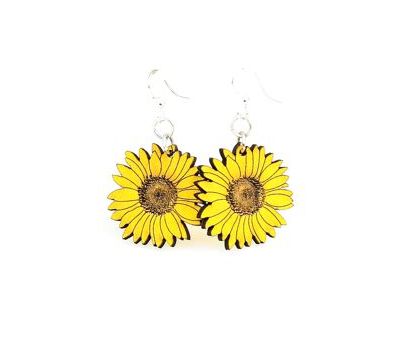 Detailed Sunflower EARRINGS # 1475