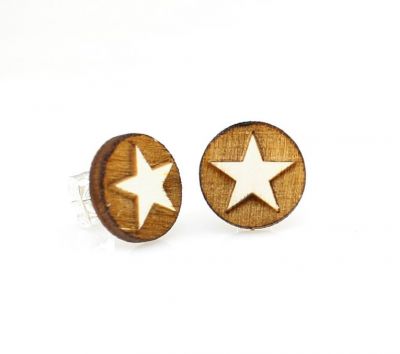 WESTERN Star Stud Earrings #3008