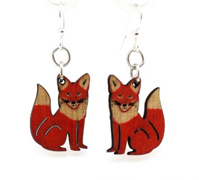 Fox earrings # 1292