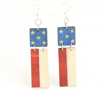 American FLAG Earrings # 1473